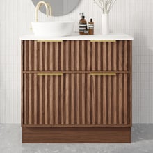 Salamander 900mm Freestanding Single Vanity with Solid Surface Countertop